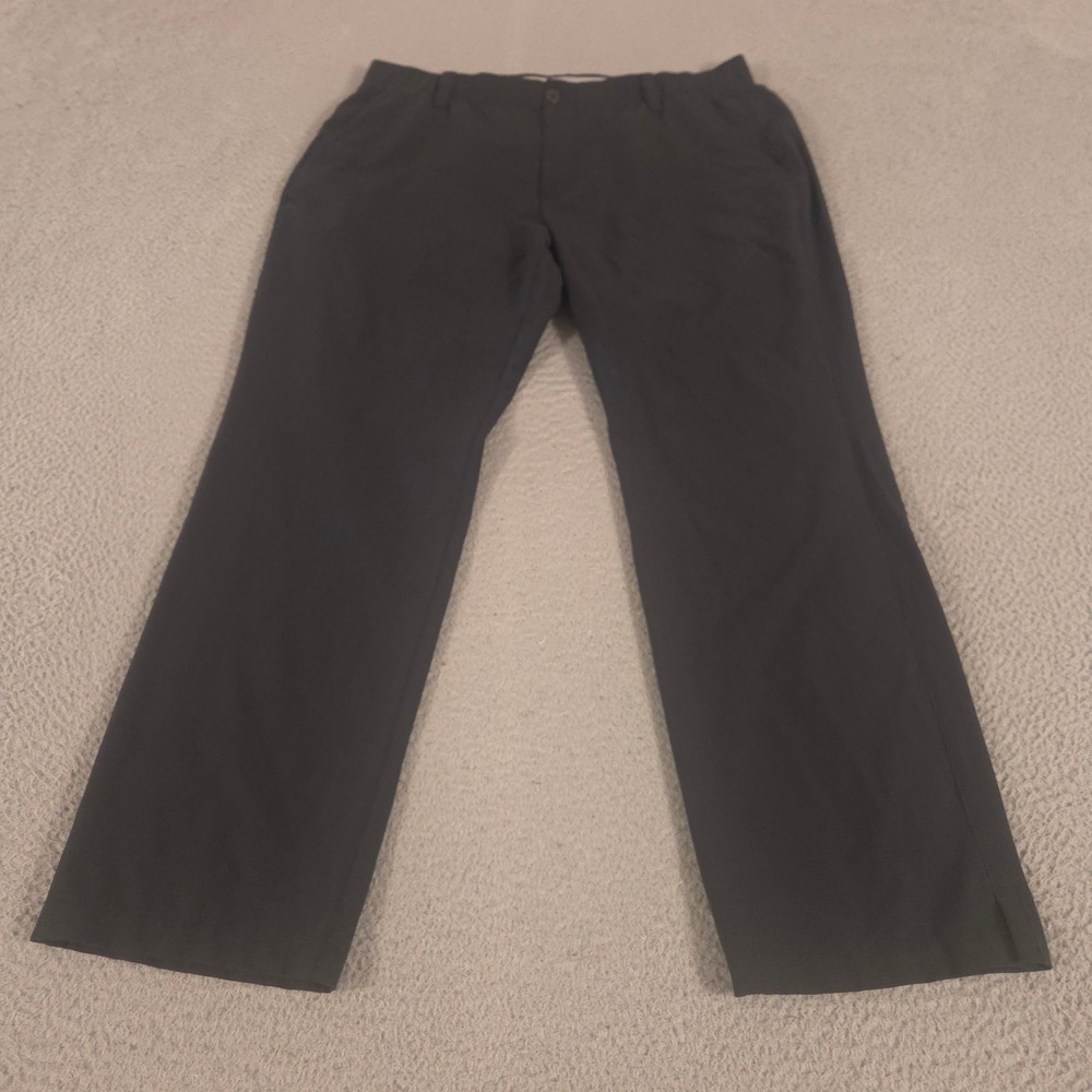 Under Armour Pants Mens 38x30 Black Match Play Vented Straight Leg Mesh Active